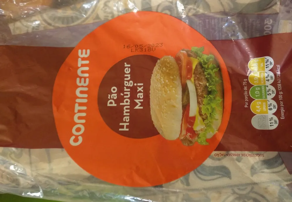 Pão Hambúrguer Maxi