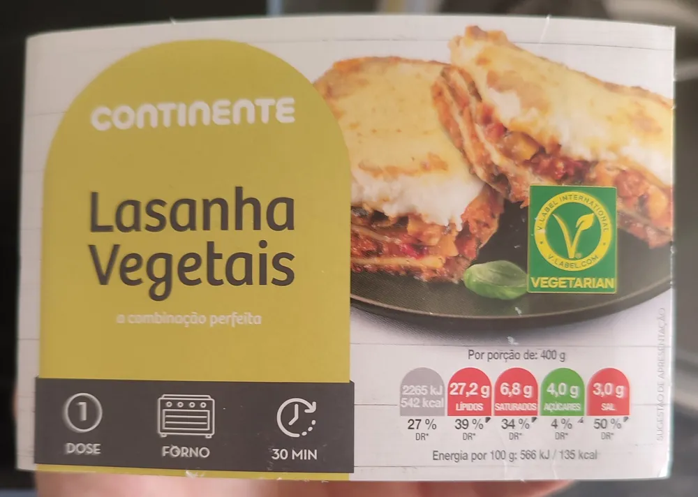 Lasanha Vegetais