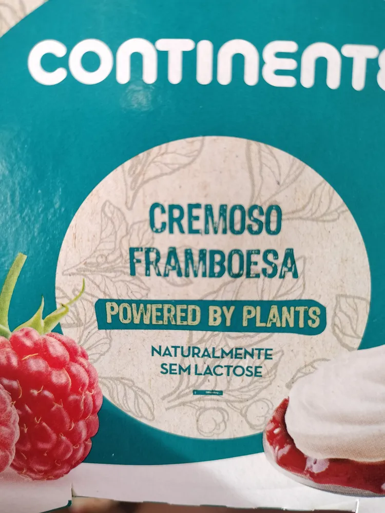 Cremoso Framboesa Powered by Plants