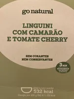 Linguini com Camarão e Tomate Cherry