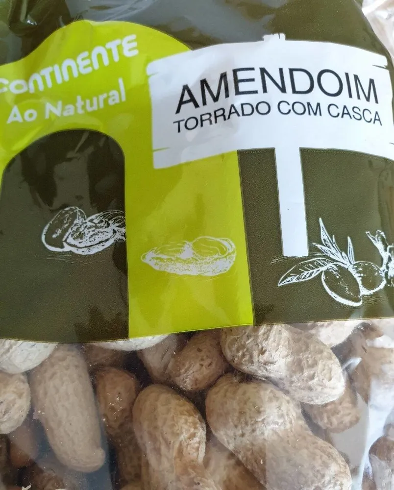 Amendoim torrado com casca