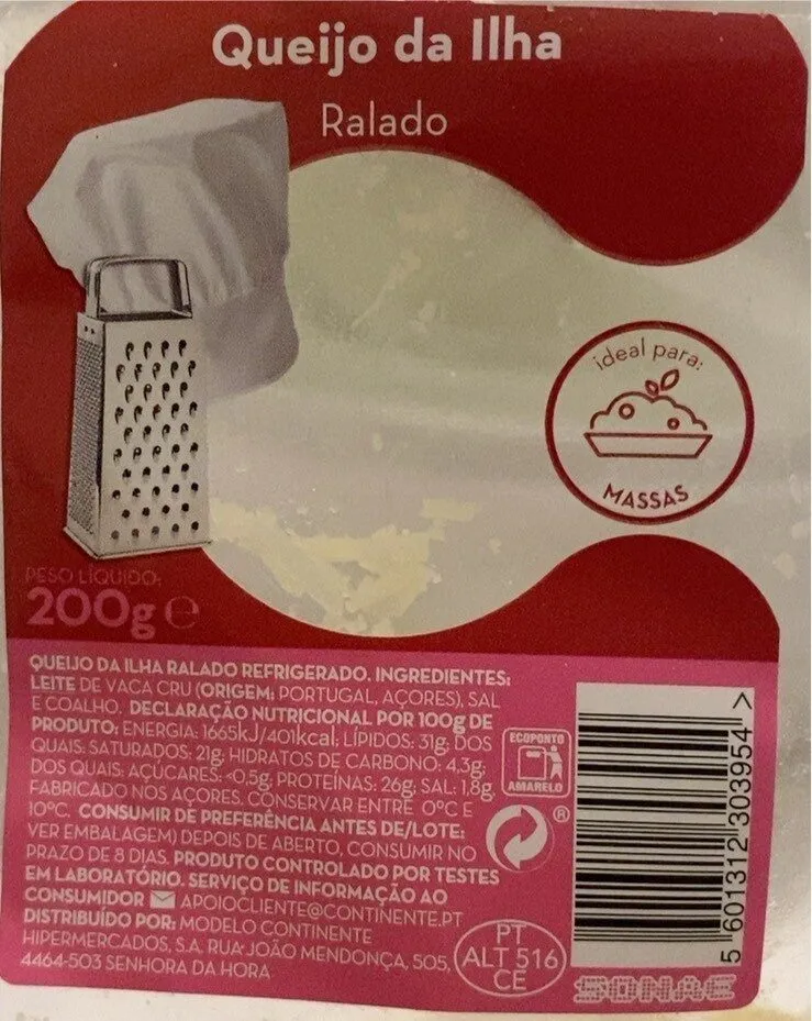 Queijo da Ilha Ralado