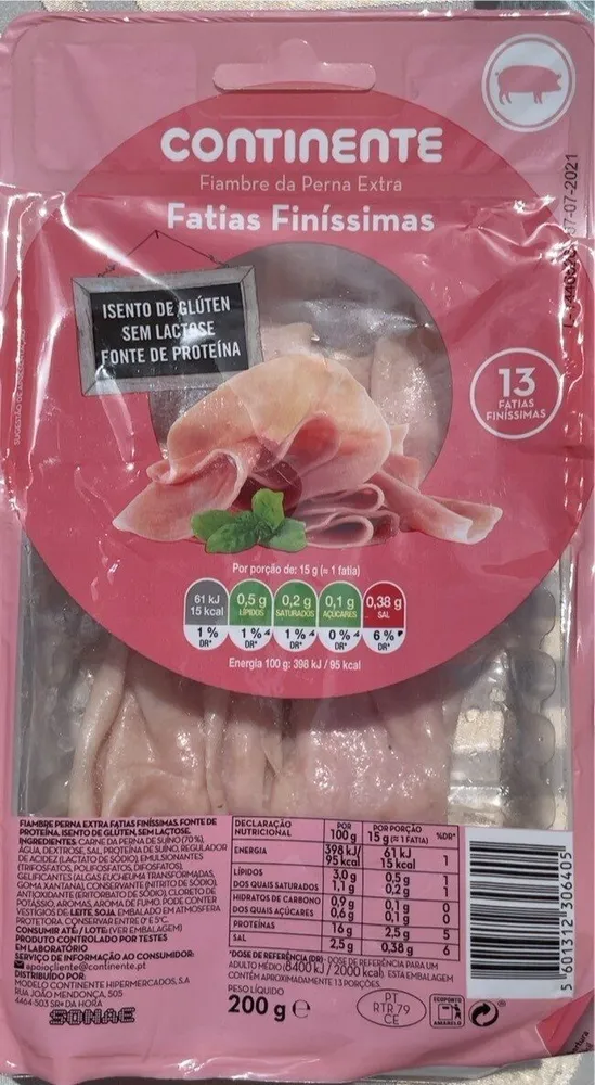 Fiambre da Perna Extra Fatias Finíssimas