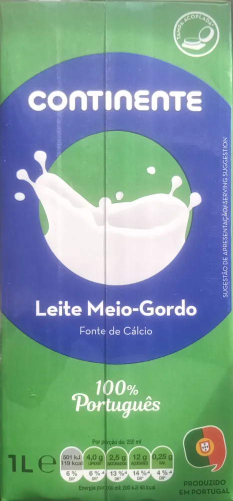 Leite Meio-Gordo