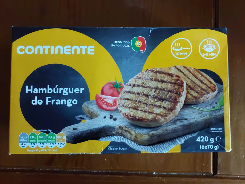 Hambúrguer de Frango