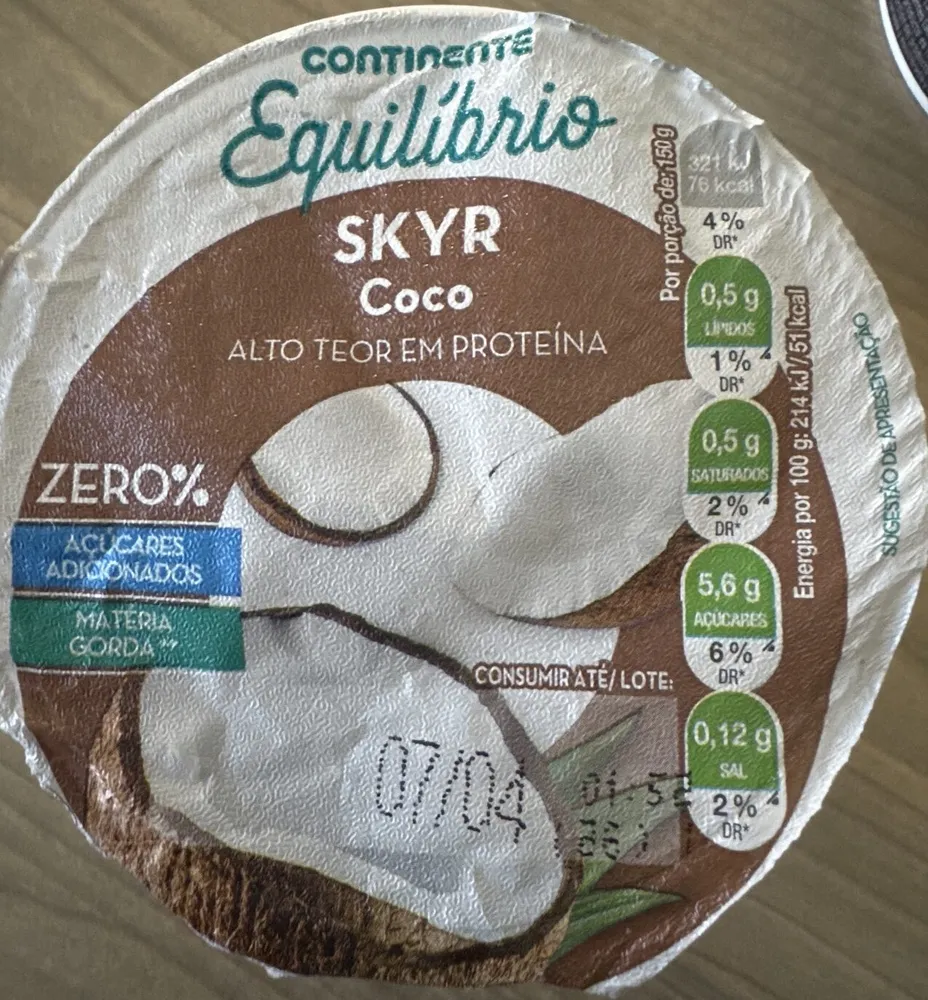 SKYR Coco (Alto teor em proteína)