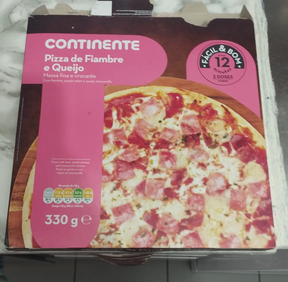Pizza de Fiambre e Queijo