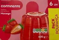 Gelatina com aroma a Morango