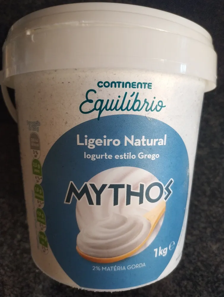 Ligeiro Natural Iogurte estilo Grego Mythos
