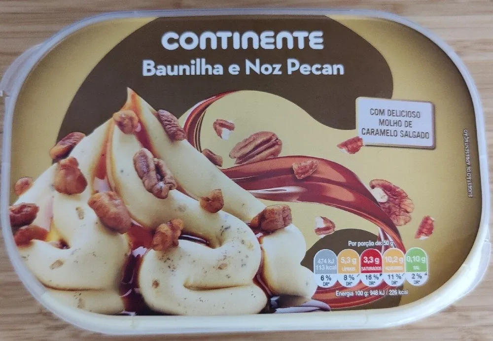 Gelado Baunilha E Noz Pecan
