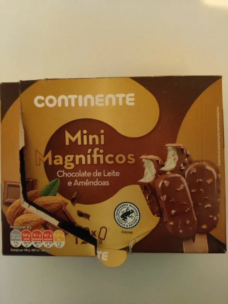 Mini Magníficos Chocolate De Leite E Amêndoas