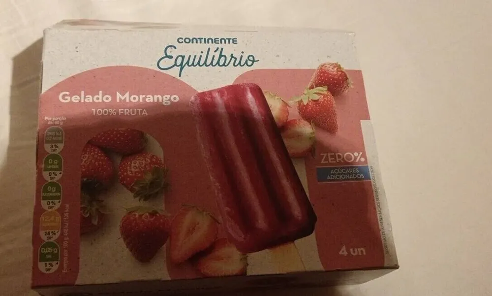 Gelado morango