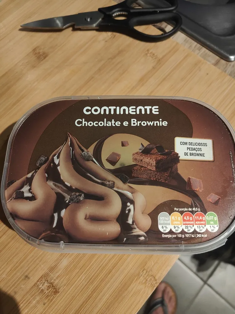 Gelado Chocolate Brownie