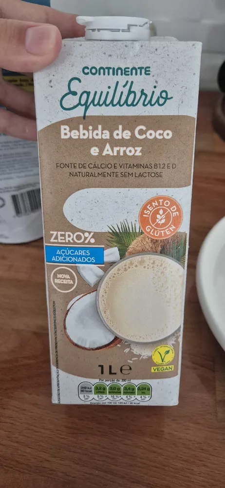 Bebida De Coco E Arroz Equilíbrio