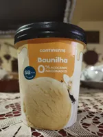 Gelado Baunilha 0% Açúcares Adicionados