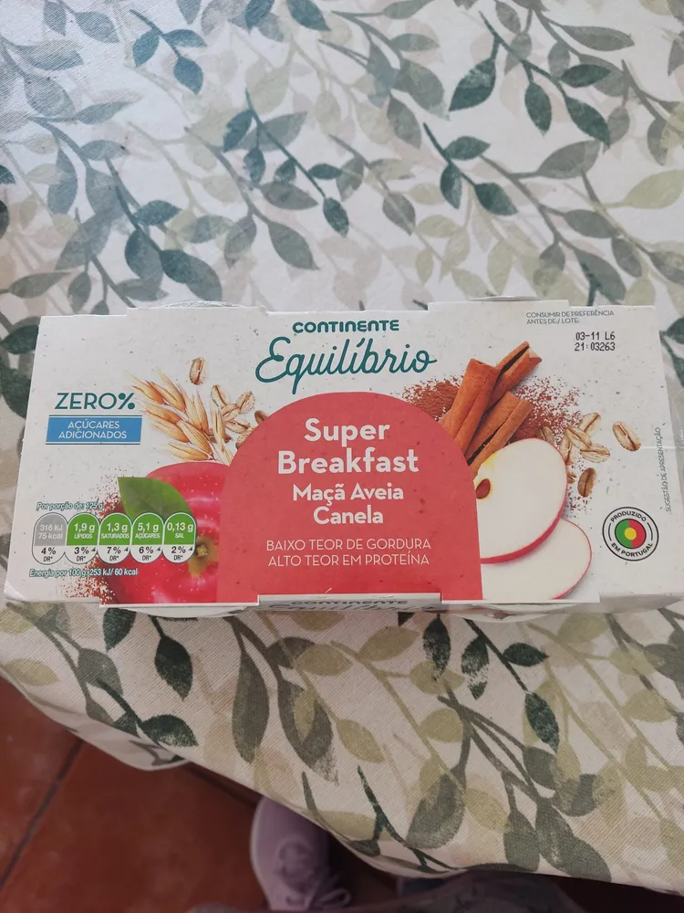 Super Breakfast Maçã Aveia Canela