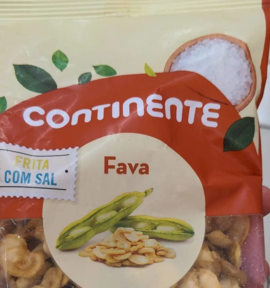 Fava frita com sal