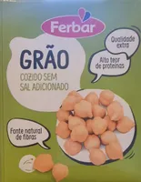 Grão Cozido Sem Sal Adicionado