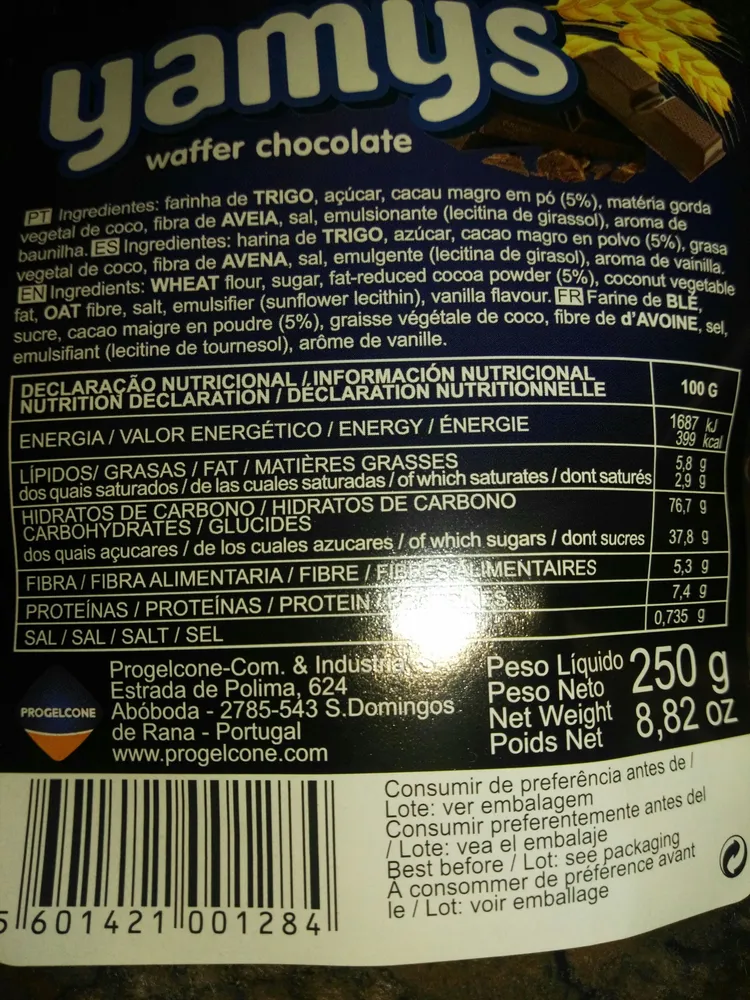 Yamys Waffer chocolate