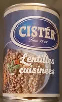 Lentilles cuisinées