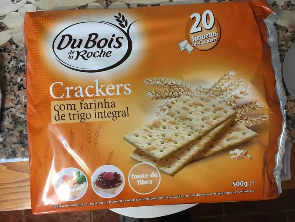Crackers com farinha de trigo integral