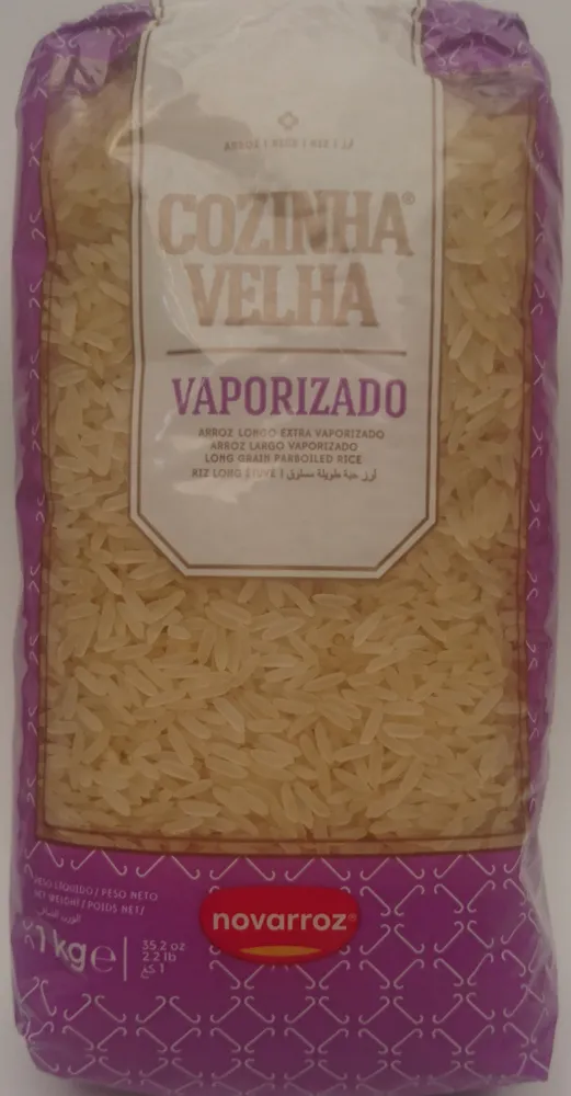 Arroz Longo Extra Vaporizado cozinha velha