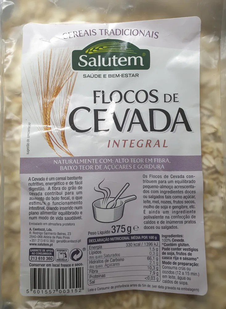 Flocos de Cevada Integral