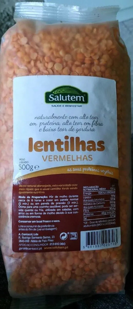 Lentejas rojas