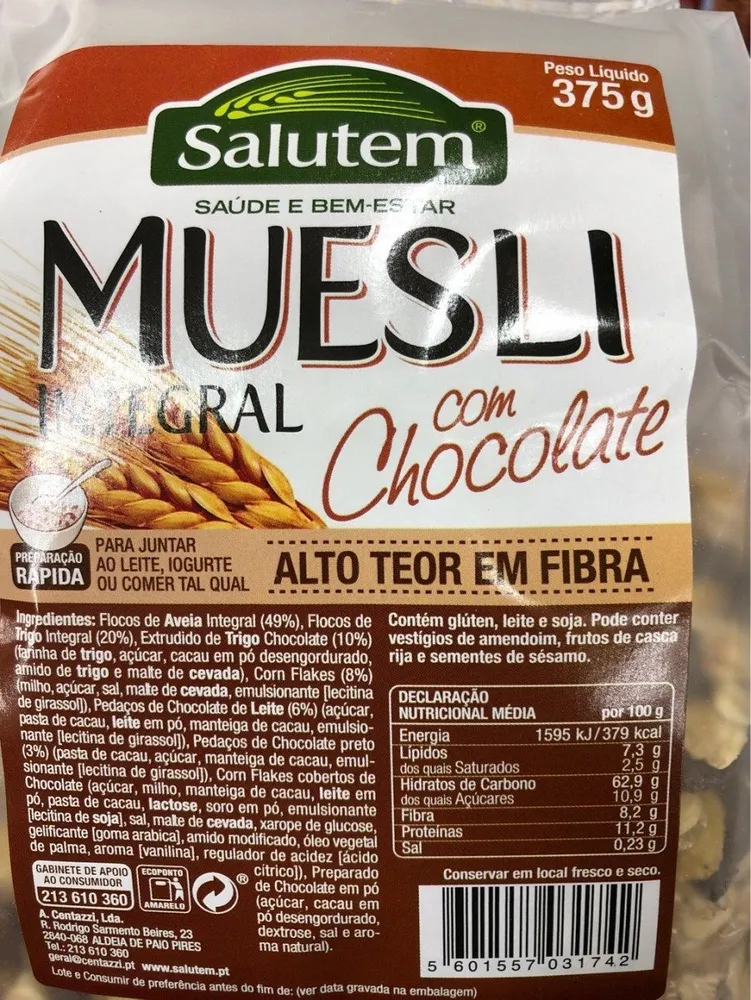 Muesli integral chocolat