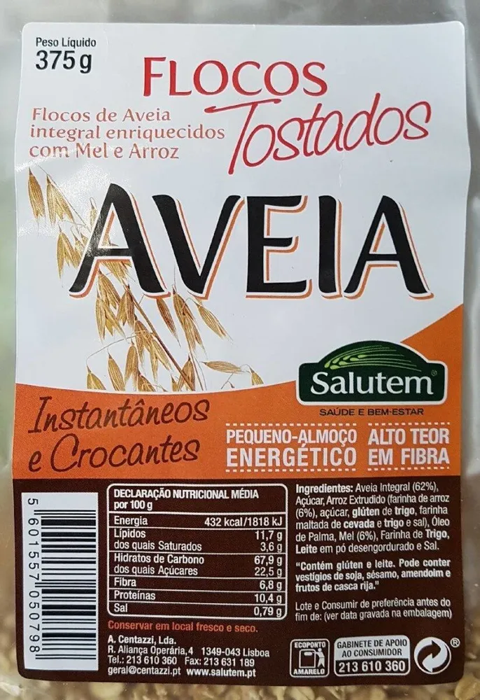 Aveia Flocos Tostados