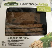 Barritas de Aveia Linhaça e Chá Verde