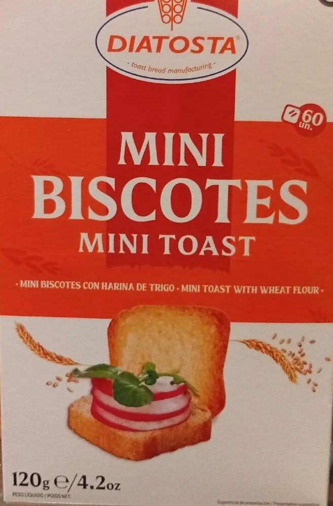 60 Mini Biscotes de trigo
