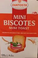 60 Mini Biscotes de trigo