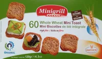 Mini Biscotes con harina integral de trigo