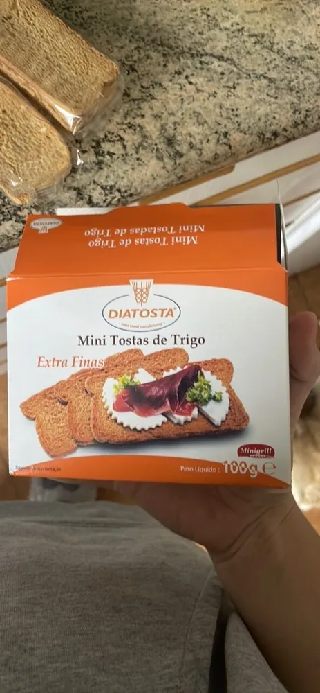 Mini tostadas de trigo extra finas