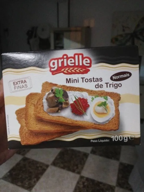 Mini tostadas de trigo normales extrafinas