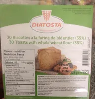 Biscottes à la farine de blé entier