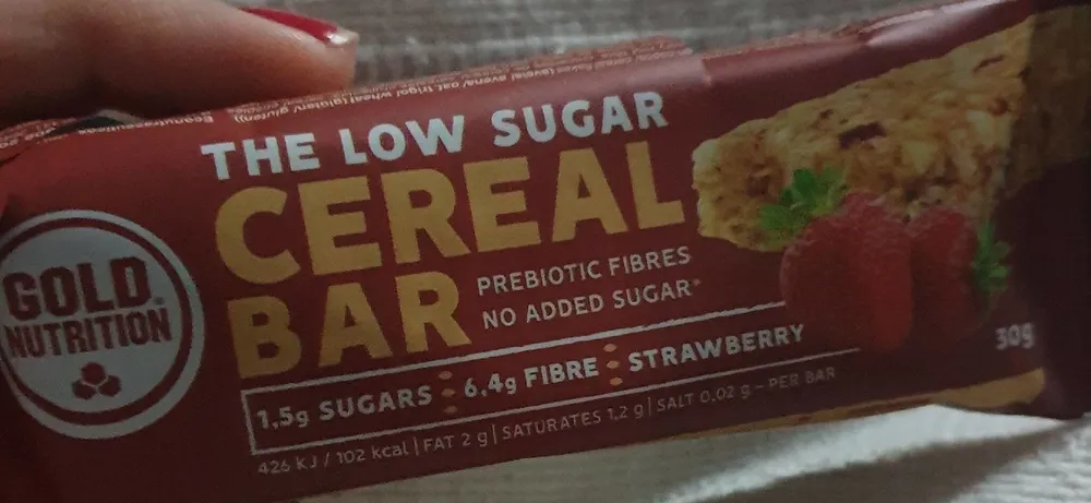 Bar cereal low sugar