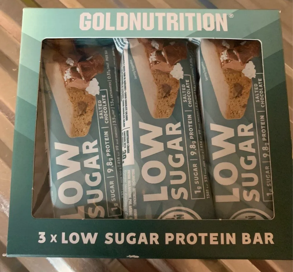 Low sugar protein bar
