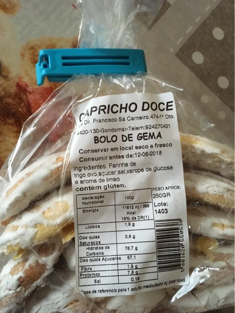 Bolo de gema