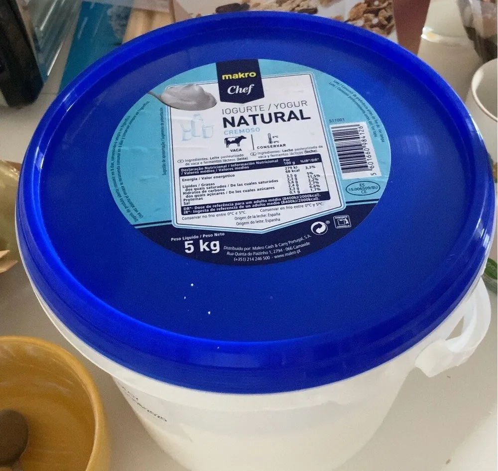 Yogur natural