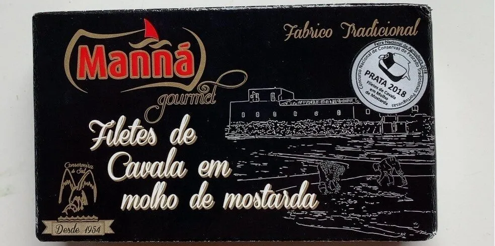 Filetes de cavala em molho de mostarda