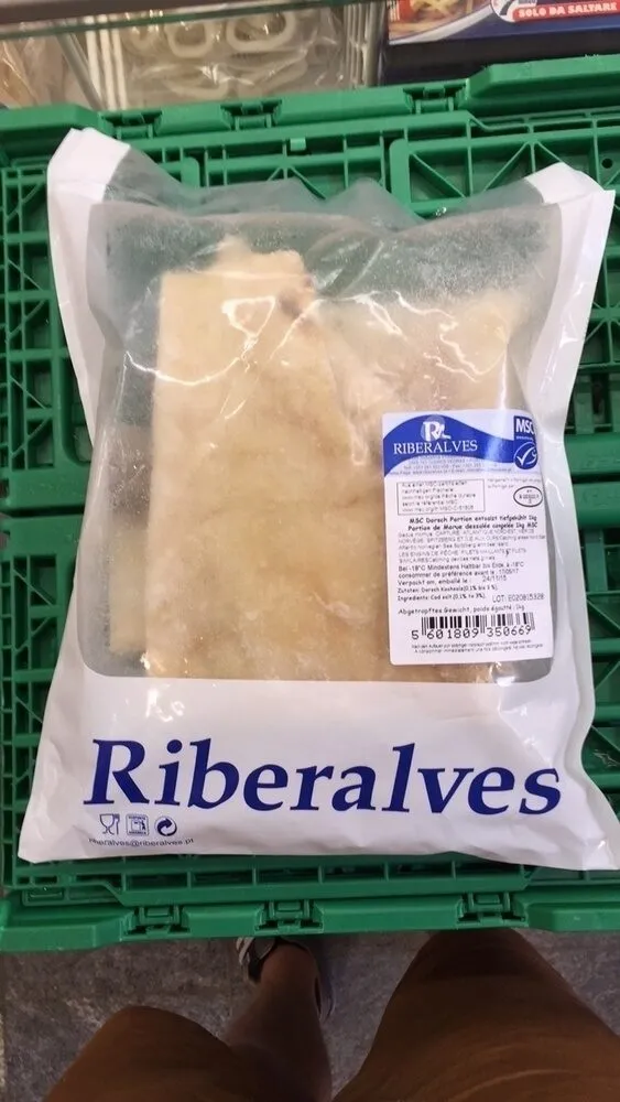 Riberalves Portion de Morue dessalée congelée MSC