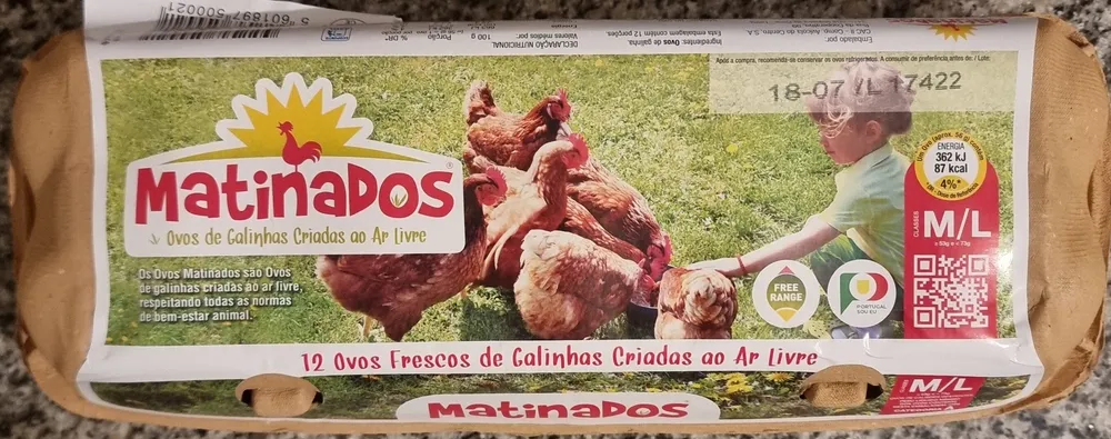 12 Ovos Frescos de Galinhas Criadas ao Ar Livre