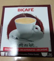 Café con leche bicafe. Cápsulas