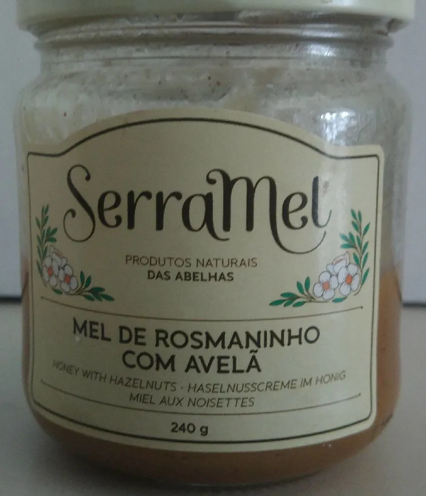 Mel de rosmarinho com avelã