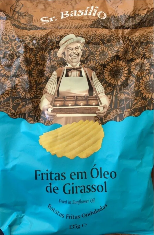 Batatas fritas onduladas