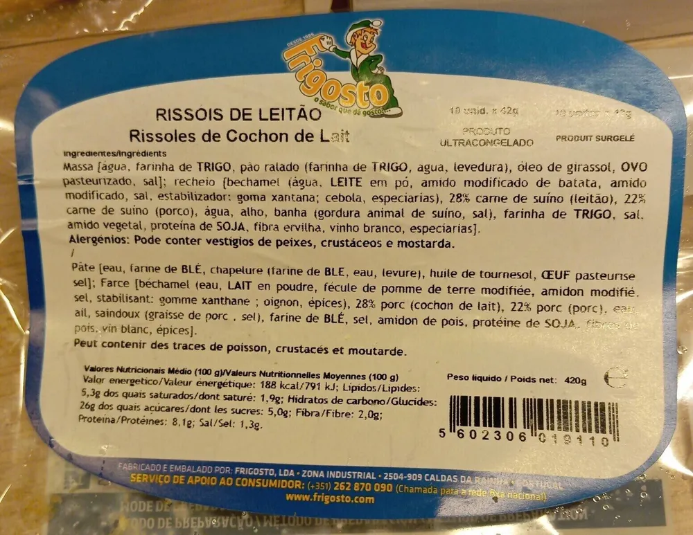 Rissoles de cochon de lait