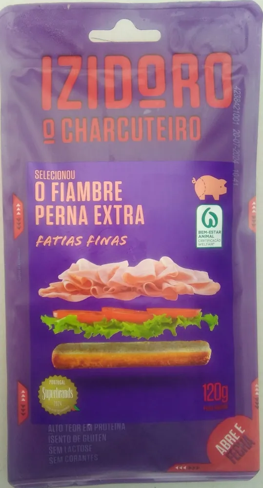 O Charcuteiro Selecionou o Fiambre Perna Extra Fatias Finas