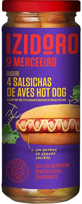 O Mergueiro 4 Salsichas de Aves Hot Dog